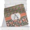 Fox Trail Floral Personalized Blanket