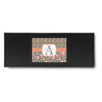 Fox Trail Floral Rubber Bar Mat (Personalized)