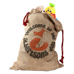 Fox Trail Floral Santa Sack (Personalized)