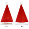 Fox Trail Floral Santa Hats - Front and Back (Single Print) APPROVAL