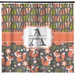 Fox Trail Floral Shower Curtain - Custom Size (Personalized)