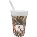 Fox Trail Floral Sippy Cup with Straw (Personalized)