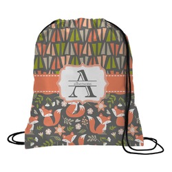 Fox Trail Floral Drawstring Backpack - Small (Personalized)