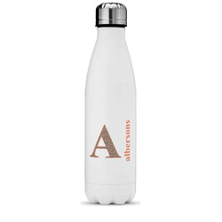 Fox Trail Floral Water Bottle - 17 oz. - Stainless Steel - Full Color Printing (Personalized)