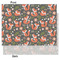 Fox Trail Floral Tissue Paper - Lightweight - Medium - Front & Back