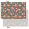 Fox Trail Floral Tissue Paper - Lightweight - Small - Front & Back