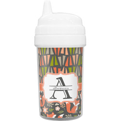 Fox Trail Floral Sippy Cup (Personalized)
