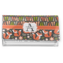 Fox Trail Floral Vinyl Checkbook Cover (Personalized)