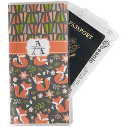 Fox Trail Floral Travel Document Holder