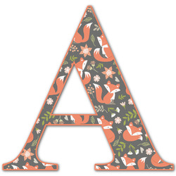 Fox Trail Floral Letter Decal - Medium (Personalized)