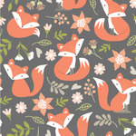 Fox Trail Floral Wallpaper & Surface Covering (Water Activated 24"x 24" Sample)