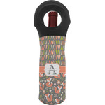 Fox Trail Floral Wine Tote Bag (Personalized)