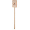 Fox Trail Floral Wooden 6.25" Stir Stick - Rectangular - Single Stick