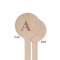 Fox Trail Floral Wooden 6" Stir Stick - Round - Single Sided - Front & Back