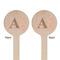 Fox Trail Floral Wooden 7.5" Stir Stick - Round - Double Sided - Front & Back