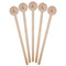 Fox Trail Floral Wooden 7.5" Stir Stick - Round - Fan View