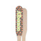 Fox Trail Floral Wooden Food Pick - Paddle - Single Sided - Front & Back