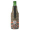 Fox Trail Floral Zipper Bottle Cooler - BACK (bottle)