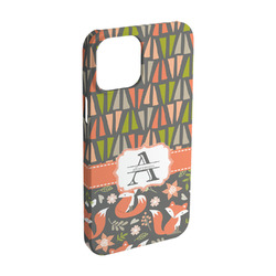Fox Trail Floral iPhone Case - Plastic - iPhone 15 (Personalized)