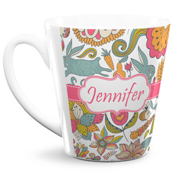 Wild Garden 12 Oz Latte Mug (Personalized)