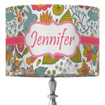 Wild Garden 16" Drum Lamp Shade - Fabric (Personalized)