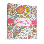 Wild Garden 3 Ring Binder - Full Wrap - 1" (Personalized)