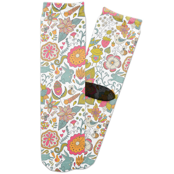 Custom Wild Garden Adult Crew Socks