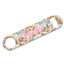 Wild Garden Bar Bottle Opener - White w/ Name or Text