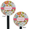 Wild Garden Black Plastic 5.5" Stir Stick - Double Sided - Round - Front & Back