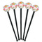 Wild Garden Black Plastic 7" Stir Stick - Round - Fan View