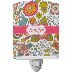 Wild Garden Ceramic Night Light (Personalized)