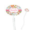 Wild Garden Clear Plastic 7" Stir Stick - Oval - Closeup