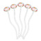 Wild Garden Clear Plastic 7" Stir Stick - Oval - Fan