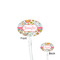 Wild Garden Clear Plastic 7" Stir Stick - Oval - Front & Back