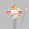 Wild Garden Clear Plastic 7" Stir Stick - Round - Closeup