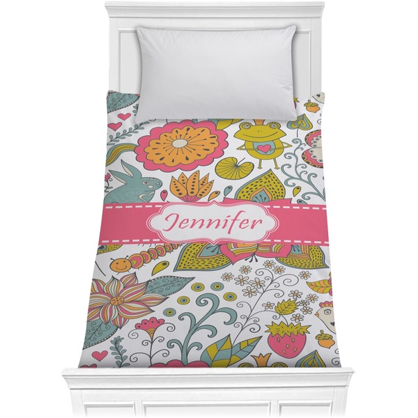 Custom Wild Garden Comforter - Twin (Personalized)