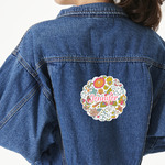 Wild Garden Twill Iron On Patch - Custom Shape - X-Large (Personalized)