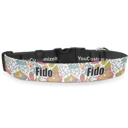 Wild Garden Deluxe Dog Collar - Extra Large (16" to 27") (Personalized)