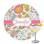 Wild Garden Printed Drink Topper - 3.25" (Personalized)