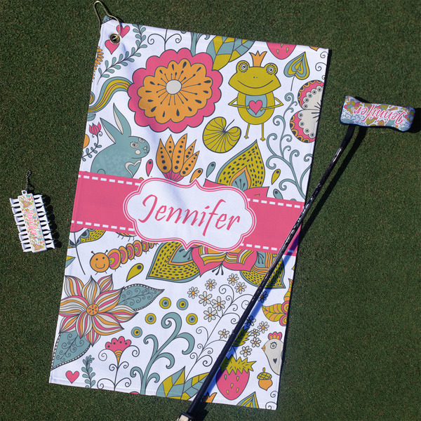 Custom Wild Garden Golf Towel Gift Set (Personalized)