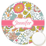 Wild Garden Printed Cookie Topper - 3.25" (Personalized)