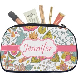 Wild Garden Makeup / Cosmetic Bag - Medium (Personalized)