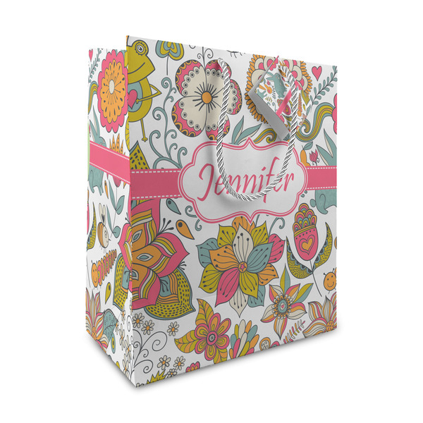 Custom Wild Garden Medium Gift Bag (Personalized)