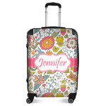 Wild Garden Suitcase - 24" Medium - Checked (Personalized)