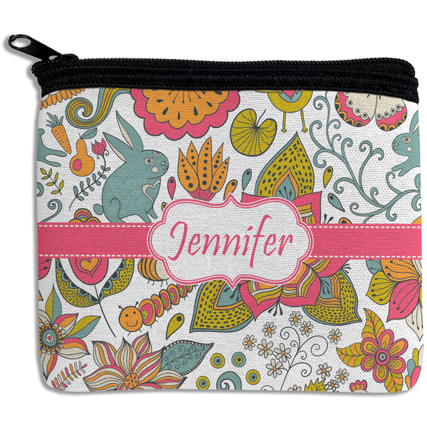 Custom Wild Garden Rectangular Coin Purse (Personalized)