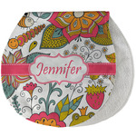 Wild Garden Burp Pad - Velour w/ Name or Text