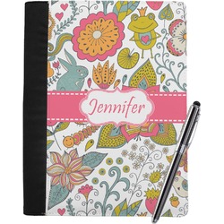 Wild Garden Notebook Padfolio - Large w/ Name or Text