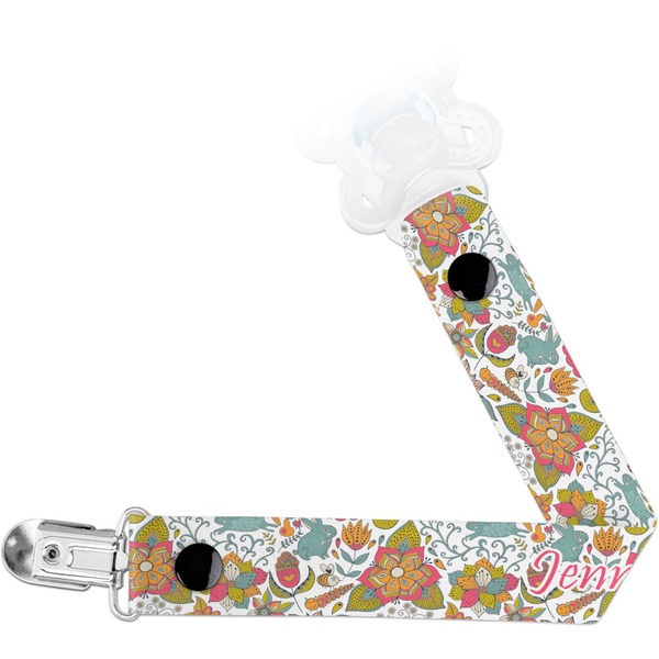 Custom Wild Garden Pacifier Clip (Personalized)