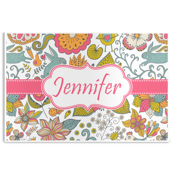 Custom Wild Garden Disposable Paper Placemats (Personalized)