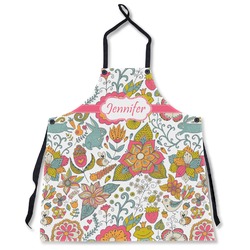 Wild Garden Apron Without Pockets w/ Name or Text